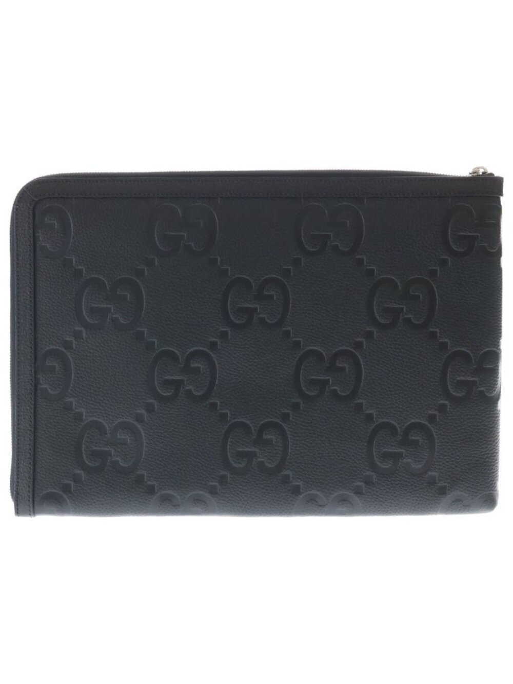 Gucci Jumbo GG Travel Document Case Clutch Black - Picture 2 of 7